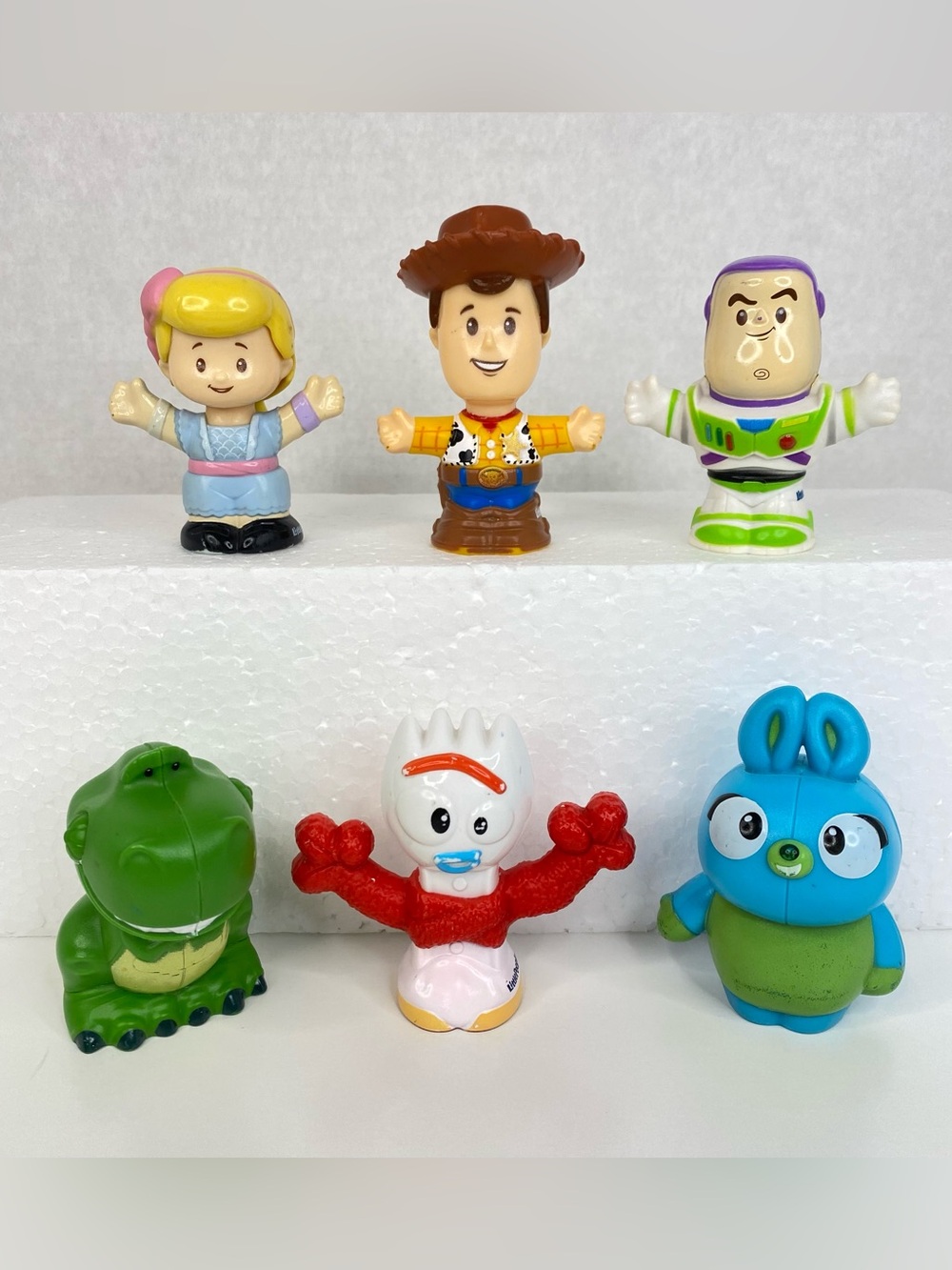 Fisher Price Little People Disney Toy Story Woody Buzz Bo Peep Bunny Forky Rex